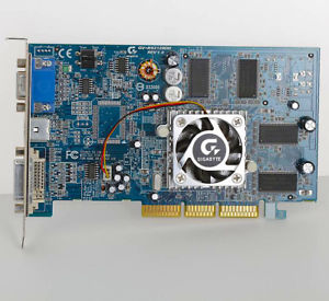 VGA card Gigabyte GV R92128DH Radeon 9200, 128MB DDR, AGP 8X, VGA/DVI/TV out, OEM ()