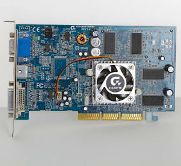     VGA card Gigabyte GV R92128DH Radeon 9200, 128MB DDR, AGP 8X, VGA/DVI/TV out. -10320 .