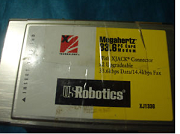    - US Robotics USR/Megahertz CC-XJ1336 PCMCIA Data/Fax modem/w X-Jack, 33.6kbps Data/14.4kbpa Fax. -1590 .