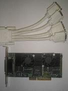    Colorgraphic Predator Pro 3D Quad Screen Video Card, 4-port, 128MB/w cable, PCI, p/n: PC-612204-R2. -15920 .