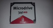      IBM/Iomega Microdrive DMDM-10340 CF+ Type II 340MB memory card, p/n: 07N6660. -6320 .