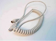      Apple 4-pin P-P Mini DIN ABD Keyboard Cable, p/n: 590-0361-B, 1m. -1036 .
