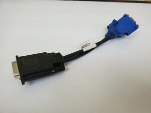Molex LHF-60/DMS-59 (60-pin) Dual VGA Y-Splitter cable, 1xDMS-59M/2xHD15F connectors, p/n: 887-6674-00 REV. C, OEM (видео разветвитель)