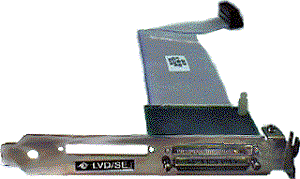 IBM ServeRAID 3H Internal SCSI 68-pin HD68M/VHDCI 8mm Server Ultra HDD Cable Adapter,  0.25m, p/n: 01K7356, FRU: 01K7249, OEM ( )
