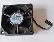      Clifford Elite Ball Bearing 0625-12B DC 12V 0.91A 60x60x25mm Cooling Fan, 2-wires. -1996 .