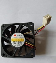       Y.S. TECH/Lantec NFD1260107B-1F DC 12V 2.76W 60x60x10mm Ball Bearing Cooling Fan, 3-wires. -1196 .