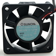      HP/Sunon KD1205PHB2 DC 12V 1.7W 50x50x15mm Cooling Fan, 2-wires, p/n: C4310-60002. -1356 .