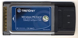 TRENDnet TEW-421PC Wi-Fi 802.11g Wireless LAN PCMCIA PC Card, OEM (беспроводной адаптер)