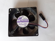      Sanyo Denki DC Petit Ace 25 109R0812M402 12V 0.09A 80x80x25mm Brushless Cooling Fan, 2-wires. -1356 .